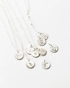 Personalized Lor Necklace -Gldn Shop SimpleCustomInitialNecklace Silver PLPMain