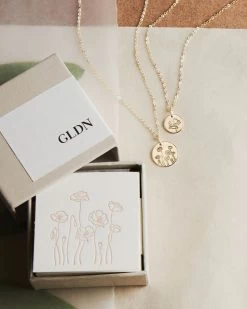 Flora Necklace -Gldn Shop SimpleFloralFlowerNecklace 3