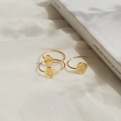Flora Ring -Gldn Shop SimpleFloralRingGold 6