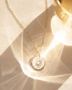 Large Sun Necklace 16 Large Sun Necklace -Gldn Shop SimpleSunNecklaceGold 3