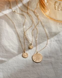 Large Sun Necklace 19 Large Sun Necklace -Gldn Shop SimpleSunNecklaceGold 7