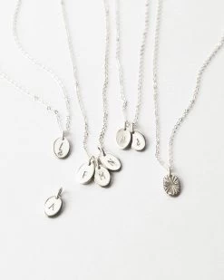 Personalized Mary Necklace -Gldn Shop TinyPersonalizedTagNecklace Silver PLPMain