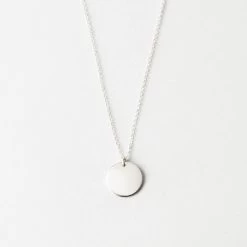 Blank Vollmond Necklace 18 Blank Vollmond Necklace -Gldn Shop VollmondBlankDiskNecklace Silver Smooth PLP PDPMain