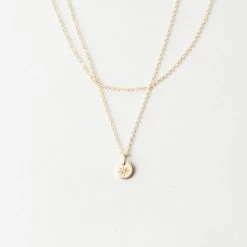 Double Wrap Yue Necklace -Gldn Shop WrapChokerTinyDiskNecklace 6