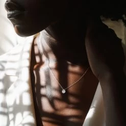 Personalized Yue Necklace -Gldn Shop YueTinyInitialTagNecklace 4