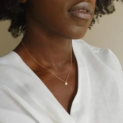 Personalized Yue Necklace -Gldn Shop YueTinyInitialTagNecklace 5