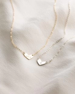 Alma Heart Necklace -Gldn Shop alma paperclip chain gldn 013 1