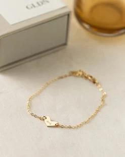 Alma Heart Bracelet -Gldn Shop alma paperclip chain gldn 024 2