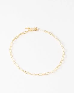 Small Paperclip Chain Anklet -Gldn Shop anklet gldn 6757 3