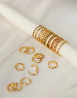 Aura Birthstone Hoops -Gldn Shop aura row gldn 4536