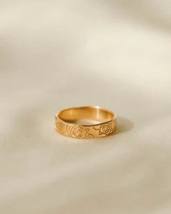 Flora Meuse Band -Gldn Shop bold flower band rings