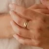 Micro Signet Ring Trio Set -Gldn Shop bundle emma3079