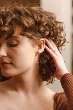 Mina Birthstone Drop Earrings -Gldn Shop clear GLD 3713