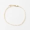 Mini Paperclip Chain Bracelet -Gldn Shop dainty paperclip bracelet GF 1