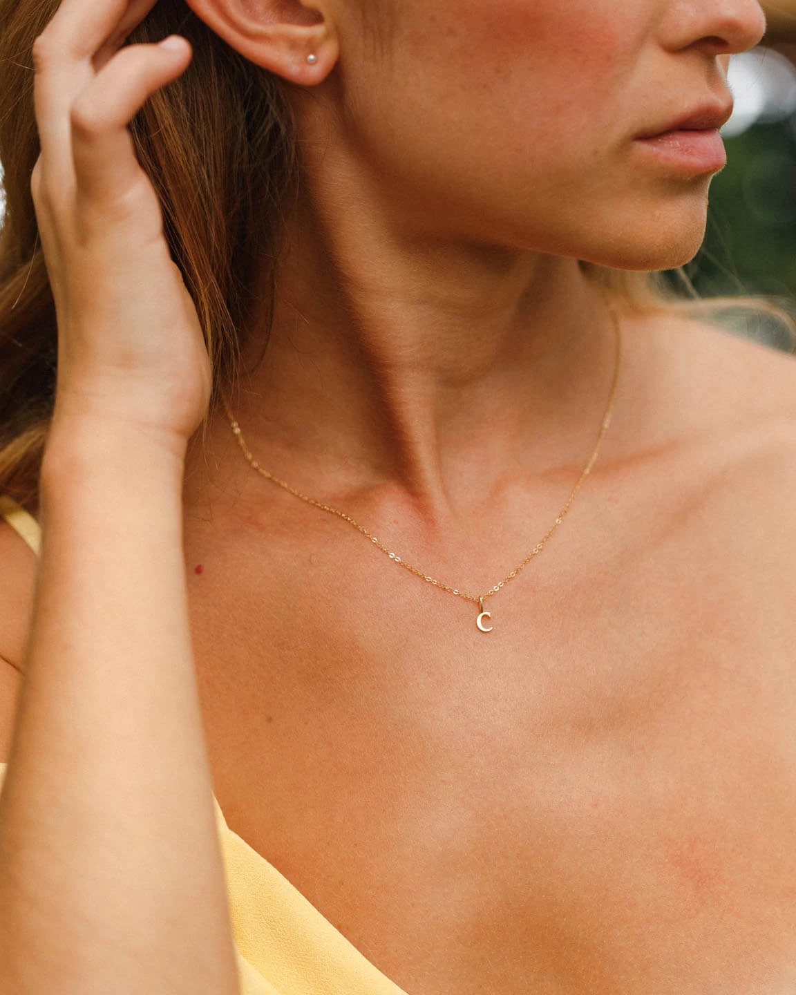 Dainty Serif Initial Necklace 13 Dainty Serif Initial Necklace - Image 11