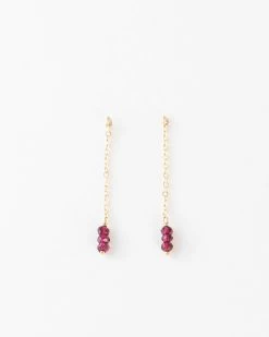 Mina Birthstone Drop Earrings -Gldn Shop drop earring gldn gems 9 Edit