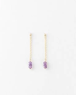 Mina Birthstone Drop Earrings -Gldn Shop drop earring gldn gems Edit