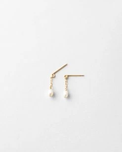 Pearl Droplet Earrings -Gldn Shop earrings pearl drop 1841 Edit 2