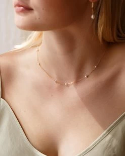 Floating Pearl Necklace 15 Floating Pearl Necklace -Gldn Shop emily gldn 12668