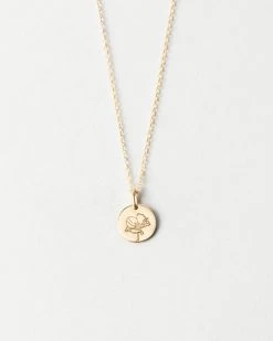 Small Flora Necklace -Gldn Shop florasmalldisk 006