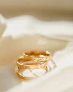 Galaxy Initial Band 14 Galaxy Initial Band -Gldn Shop galaxy ring 8166