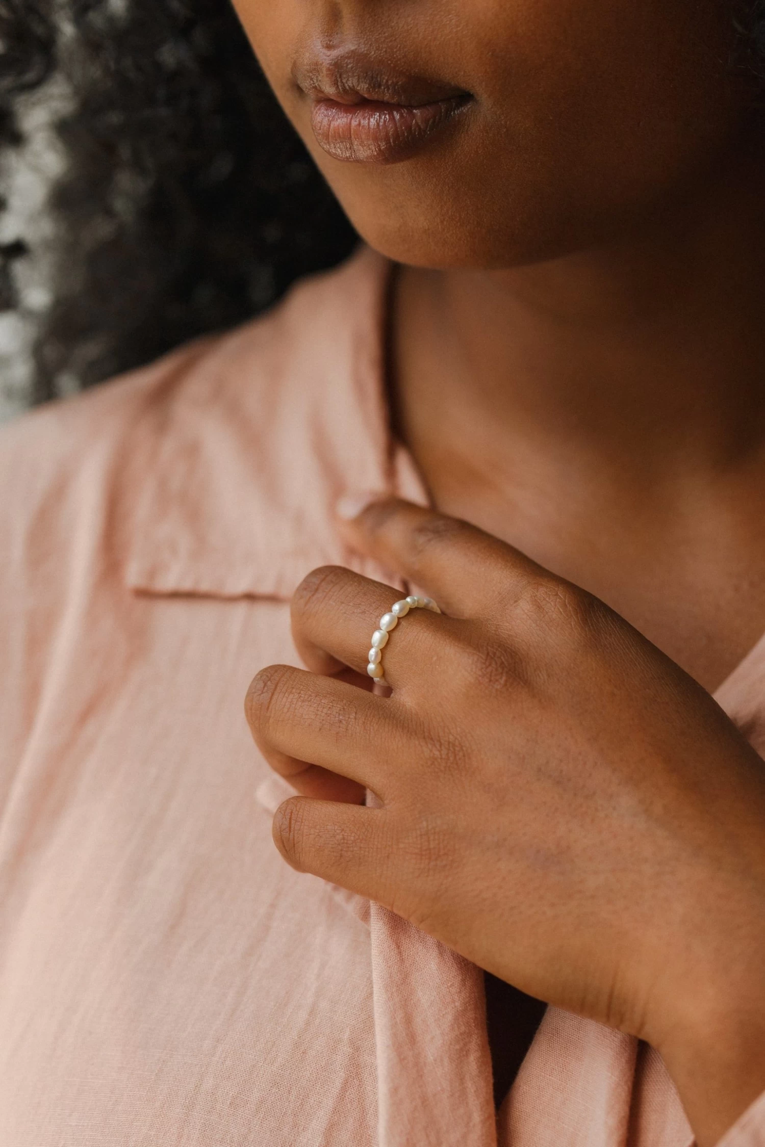 Organic Pearl Ring 9 Organic Pearl Ring - Image 7