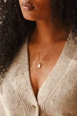 Worry Stone Necklace -Gldn Shop gldn 2504
