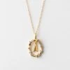 Gemstone Initial Pendant -Gldn Shop gldn dolly boot charm 2039 Edit min