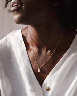 Maude Heart Necklace -Gldn Shop gldn double heart 8453