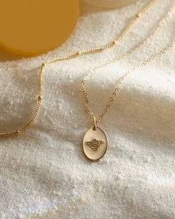 Honey Bee Necklace 10 Honey Bee Necklace -Gldn Shop gldn farmacy giveaway 2377