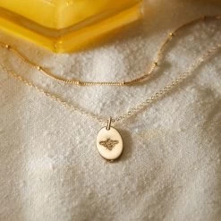Honey Bee Necklace 13 Honey Bee Necklace -Gldn Shop gldn farmacy giveaway 2410