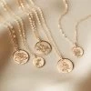 Birth Flower Necklace 2 Birth Flower Necklace -Gldn Shop gldn gold floral pendant necklaces