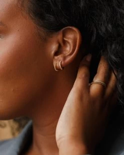 Aura Birthstone Hoops -Gldn Shop gldn holiday 2023 4183