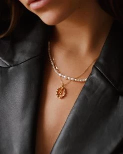 Gemstone Initial Pendant -Gldn Shop gldn holiday 2023 4285