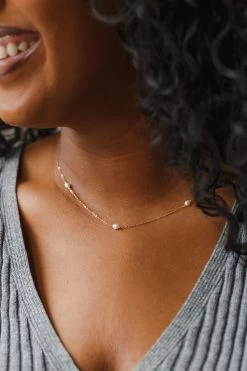 Trinity Pearl Necklace 15 Trinity Pearl Necklace -Gldn Shop gldn jewelry 067 Edit min