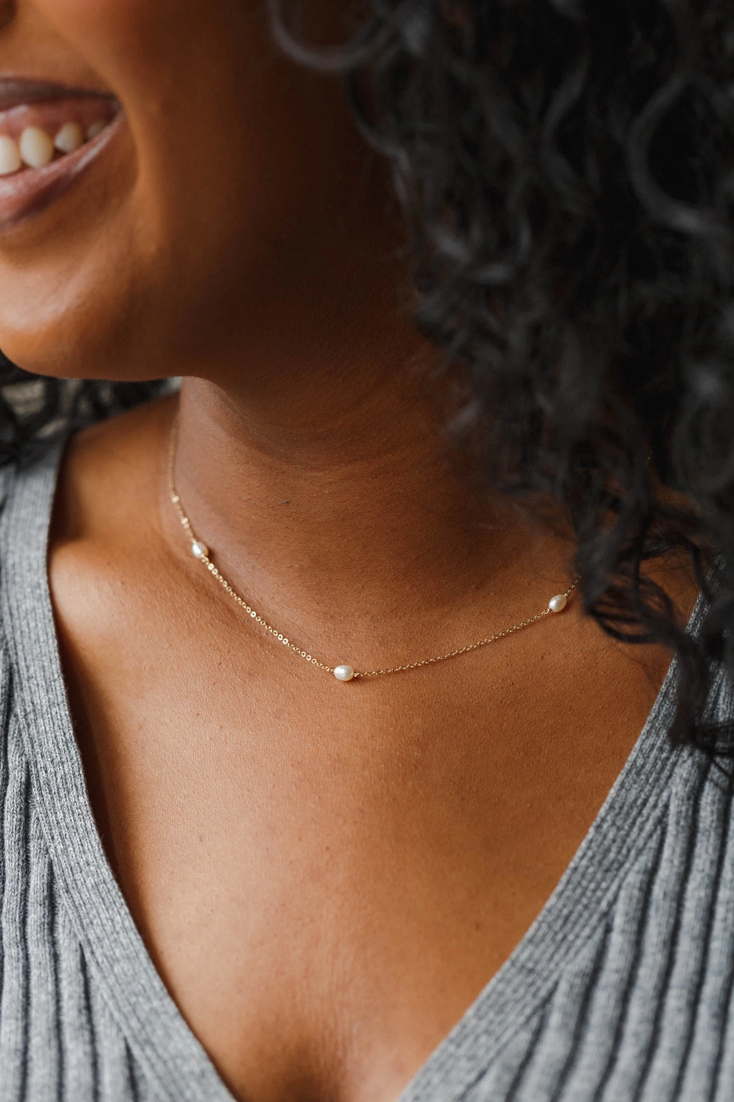 Trinity Pearl Necklace 7 Trinity Pearl Necklace - Image 5