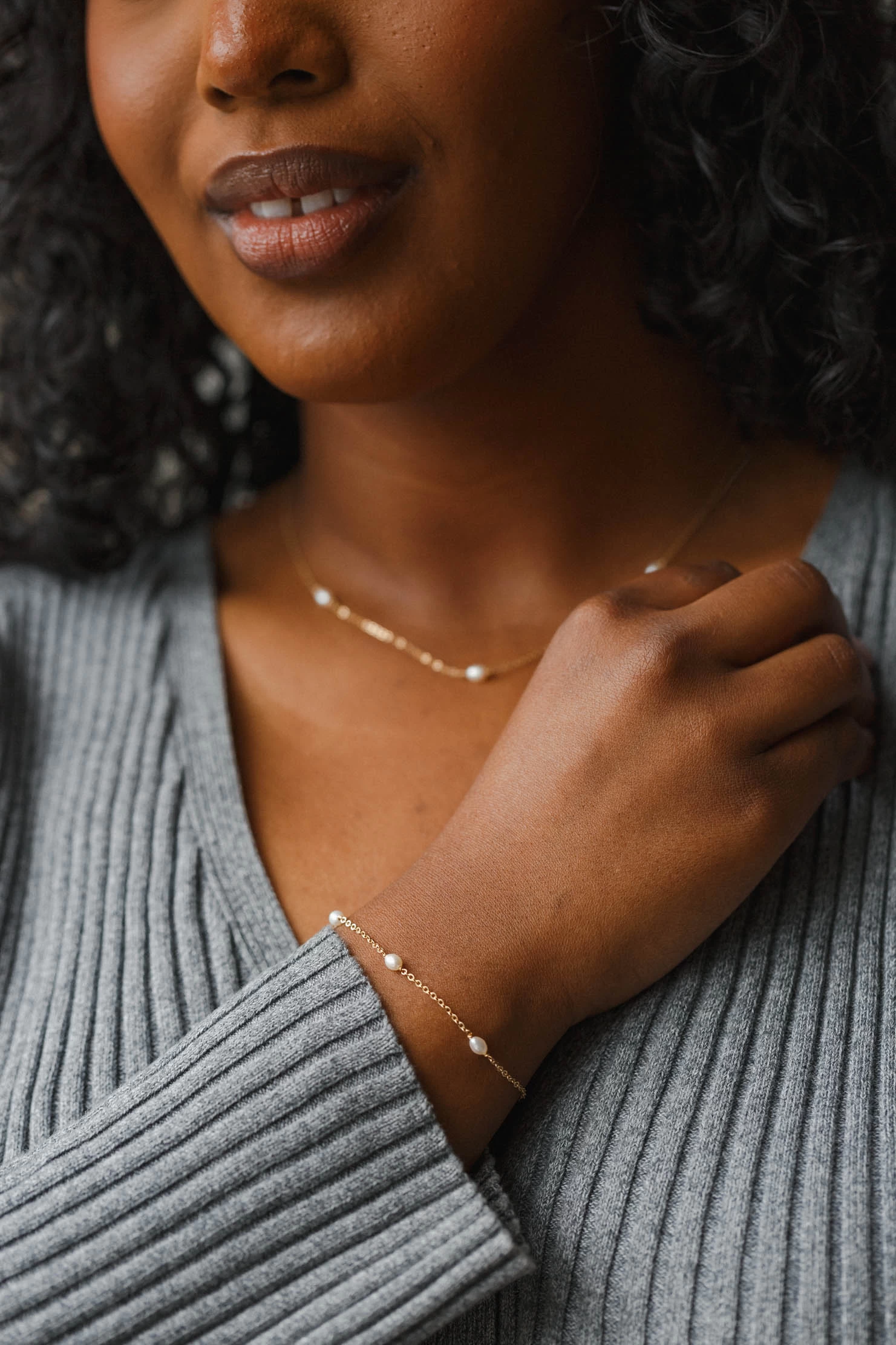 Trinity Pearl Necklace 11 Trinity Pearl Necklace - Image 9