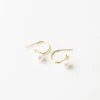 Sia Pearl Huggie Hoops -Gldn Shop gldn jewelry 6