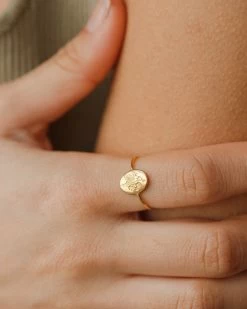 Birth Flower Ring -Gldn Shop gold aster flower rings