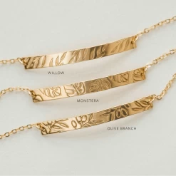 Foliage Bracelet 17 Foliage Bracelet -Gldn Shop gold botanical leaf bracelets 0191