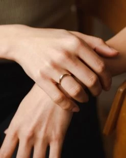 Flow Stacking Ring Set -Gldn Shop gold contoured ring