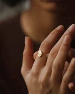 Flora Ring -Gldn Shop gold sunflower flower ring