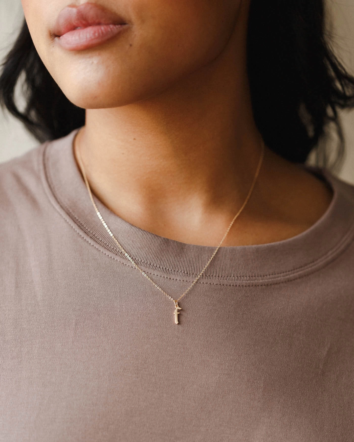 Dainty Gothic Initial Necklace 14 Dainty Gothic Initial Necklace - Image 12