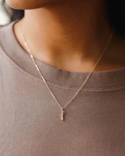 Dainty Gothic Initial Necklace 19 Dainty Gothic Initial Necklace -Gldn Shop gothic 2022 springmodel10321