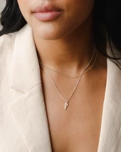 Dainty Gothic Initial Necklace 31 Dainty Gothic Initial Necklace -Gldn Shop gothic 2022 springmodel10623