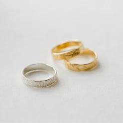 Foliage Meuse Band -Gldn Shop leaves pattern band rings 0178 min