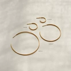 Amelia Hoops -Gldn Shop light essential hoops min