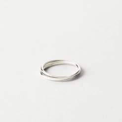 Duet Ring -Gldn Shop linked stacking rings SS 1440