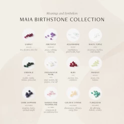 Mina Birthstone Drop Earrings -Gldn Shop maia birthstones