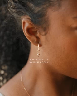 Mushroom Charm -Gldn Shop mushroom charm hoops model min